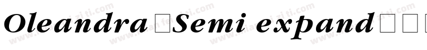 Oleandra-Semi expand字体转换